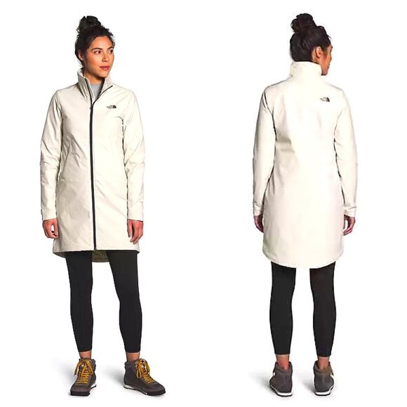 THE NORTH FACE Shelbe Raschel Parka Fleece Lined Repellent White XS MSRP $200 - Picture 1 of 6